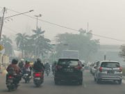 Kabut Asap Karhutla Masih Selimuti Kota Palembang