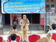 Jaringan Pipa Distribusi dan Tersier Kecamatan Gerunggang Diresmikan