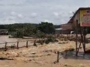 Dua Jembatan di Muratara Ambruk Diterjang Banjir Bandang
