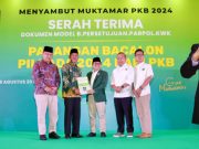 Cak Imin Serahkan Dukungan PKB ke Dja’far Shodiq-Abdiyanto