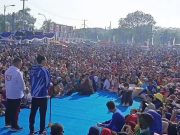 Ribuan Warga Hadiri Acara Senam Sehat yang Diselenggarakan Demokrat OKI