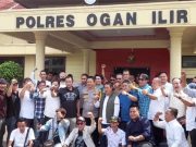 Desak Pelaku Pembunuhan Yongki BIDIK Segera Ditangkap, Puluhan Aktivis Sumsel Datangi Polres OI