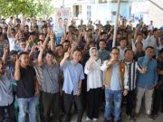 Kedatangan Cabup Muchendi di Tanjung Lubuk Disambut Antusias Masyarakat