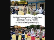 Polres OKI Sosialisasikan Penerimaan Polri di SMKN 1 Kayuagung