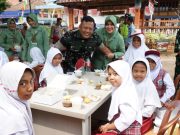 Tingkatkan Gizi, Kodim 0402/OKI-OI Lanjutkan Program Unggulan Kodam II/Sriwijaya ‘Dapur Masuk Sekolah’