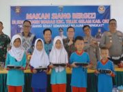 Polres OKI Berikan Makan Siang Bergizi Bagi Pelajar SDN 1 Sugih Waras