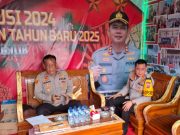 Kapolres OKI Tinjau Pos Pengamanan dan Pelayanan Jelang Nataru