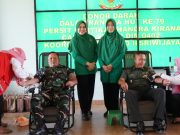 Dalam Rangka HUT Persit ke-79, Kodim 0402/OKI Gelar Donor Darah