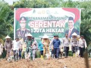 Dukung Swasembada Pangan, Pemkab Banyuasin Bersama Polres Tanam Jagung Serentak