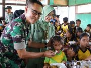 Dukung Peningkatan Gizi Siswa, Kodim 0402/OKI Laksanakan Program ‘Dapur Masuk Sekolah’