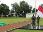 Mayor CKE Jauhari Pimpin Upacara Bendera di Makodim 0402/OKI
