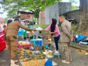 Satpol PP OKI Tertibkan PKL di Kawasan Segitiga Emas Kayuagung