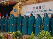 Kukuhkan Pengurus TP PKK, Dekranasda dan Posyandu, Bupati OKI Perkuat Peran Perempuan Bangun Daerah