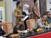 Kasdim 0402/OKI Hadiri Pidato Perdana Bupati Muchendi