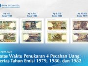 Uang Kertas Emisi 1979, 1980, 1982 Bisa Ditukar di BI Hingga 30 April