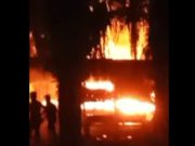 Diduga Terjadi Kebakaran Tempat Penyulingan Minyak Ilegal di Kecamatan Keluang