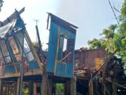 Rumah Panggung di Desa Mangun Jaya Roboh, Tujuh Warga Kehilangan Tempat Tinggal