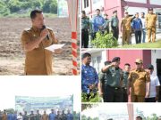 Bupati Banyuasin Dampingi Jenderal Bintang Dua Tinjau Lokasi Kompi Produksi