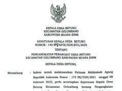 Jabatan Dikembalikan, 5 Orang Perangkat Desa Ucapkan Terima Kasih ke Bupati Muara Enim