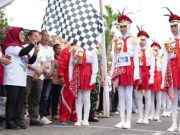 Ratusan Regu Pelajar Meriahkan Lomba Gerak Jalan Indah HUT ke-80 RI di OKI
