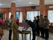 PT Kelantan Sakti dan PT Persada Sawit Makmur Teken MoU Program Desa Bebas Api untuk Cegah Karhutla di OKI