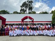 Semarak Pakai Baju Adat Daerah, Kecamatan SP Padang Gelar Upacara Bendera Peringatan HUT Kemerdekaan RI Ke-80