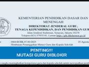 Mutasi Guru dan Kepsek Diblokir Sementara, Ini Penjelasan Kadisdik OKI