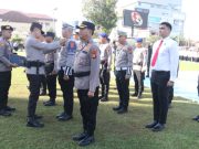 Personel Polres OKI Terima Penghargaan dari Kapolda Sumsel