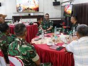 Dandim 0402/OKI-OI Sambut Kunjungan Kerja Tim Wasev Bakti TNI