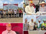 Sekda Banyuasin dan Kapolres Panen Jagung Serentak Kuartal III di Tanjung Lago