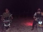 Malam Tanpa Cemas, Babinsa Temani Warga Patroli Siskamling