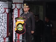 Upacara Hari Sumpah Pemuda di Polsek Kayuagung Berlangsung Khidmat di Tengah Rintik Hujan