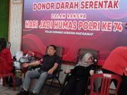 Dalam Rangka Hari Jadi Humas Polri ke-74, Polres OKI Gelar Donor Darah
