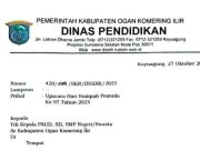 Besok, Disdik OKI Peringati Hari Sumpah Pemuda Bagi Satuan Pendidik