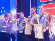Rakernis Lantas 2025 di Palembang, Polres OKI Dominasi Penghargaan