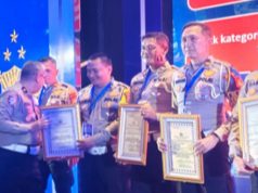 Rakernis Lantas 2025 di Palembang, Polres OKI Dominasi Penghargaan