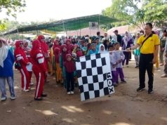 HUT ke-80 PGRI di Pampangan Dimeriahkan Jalan Santai dan Senam Bersama