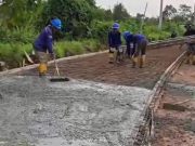 Pemkab OKI Bangun Jalan Poros di Kecamatan Air Sugihan