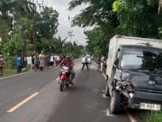 Tabrakan Motor vs Pickup di OKI, Pengendara Wanita Meninggal Dunia