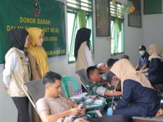 Kodim 0402/OKI-OI Gelar Donor Darah Peringati HUT ke-80 Persit