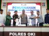 Sinergi Berantas Narkoba, Kapolres OKI Pimpin Pemusnahan 927 Gram Sabu