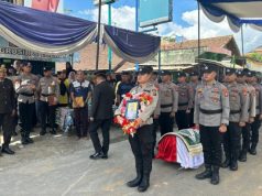 Aipda Ali Sadikin Dimakamkan Secara Kedinasan, Upacara Berlangsung Khidmat dan Aman