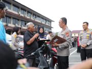 Kapolda Sumsel Serahkan Ratusan Kendaraan Curian, Tegaskan Polri Tidak Bisa Bekerja Sendiri