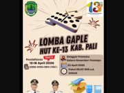 Semarak HUT ke-13, Pemkab PALI Gelar Lomba Gaple untuk Masyarakat dan Perangkat Daerah