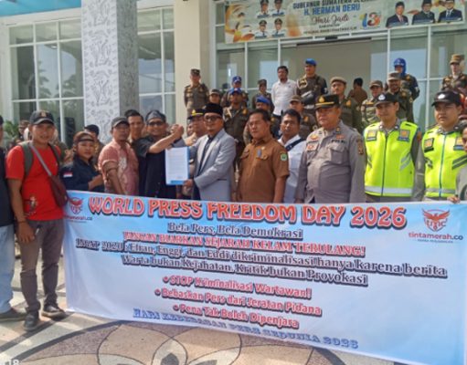 Wartawan Geruduk DPRD PALI, Tolak Kriminalisasi Lewat UU ITE