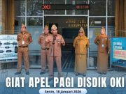 Pimpin Apel Pagi Rutin, Ini Amanat Kadisdik OKI