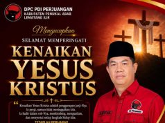 Ketua DPC PDIP PALI Sampaikan Ucapan Khidmat Kenaikan Yesus Kristus