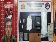 Polisi Bekuk Dua Tersangka Sabu 2,02 Gram di Suak Tapeh