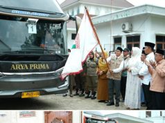 Pemkab Banyuasin Lepas 175 CJH, Wabup Netta: Jaga Kesehatan dan Raih Haji Mabrur
