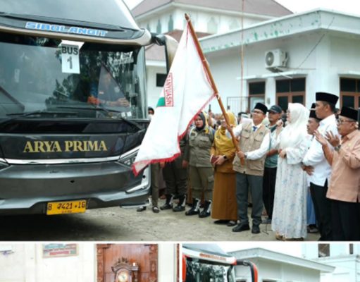 Pemkab Banyuasin Lepas 175 CJH, Wabup Netta: Jaga Kesehatan dan Raih Haji Mabrur